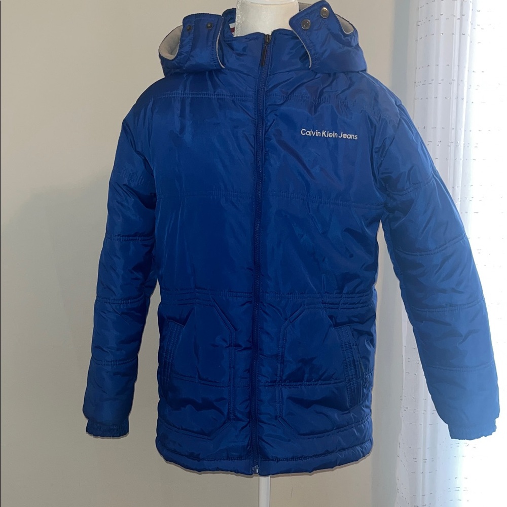 Calvin Klein Jeans Blue Puffer Jacket for Kids